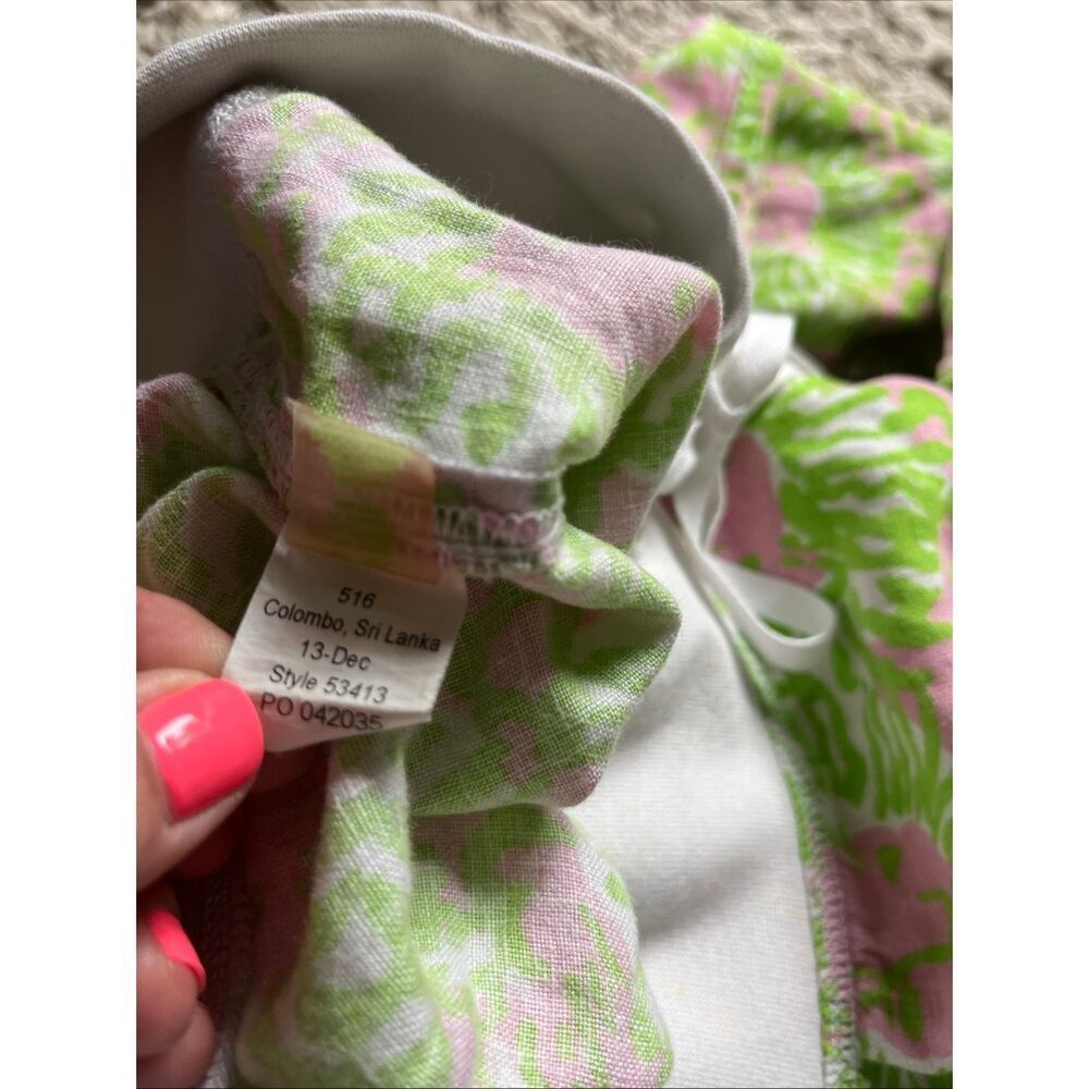 Lilly Pulitzer The Beach Pant Cabana Pink SunnySide Lions Small - Picture 12 of 12